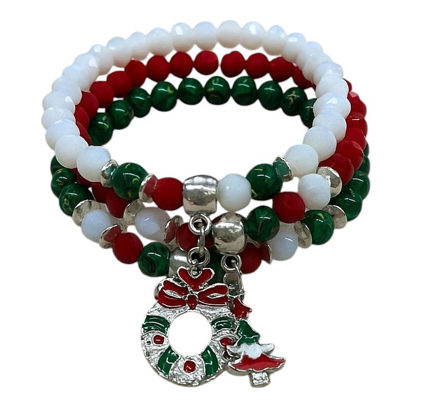 CHRISTMAS BRACELET SET OF 3 SILVER KIT