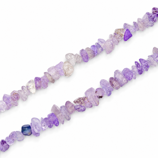 Light Amethyst Chip Beads - 81cm Strand