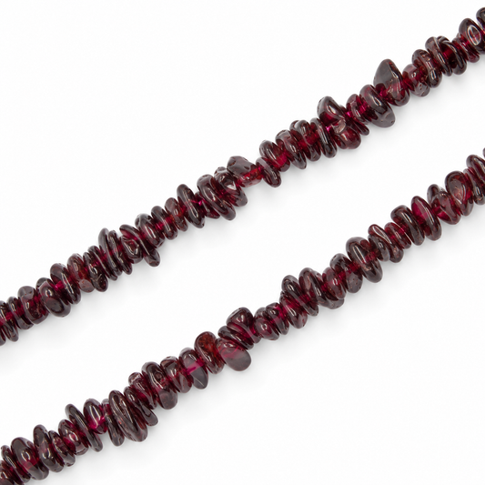 Garnet Chip Beads - 82cm Strand