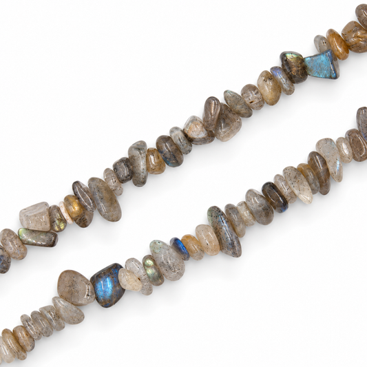 Labradorite Chip Beads - 82cm Strand