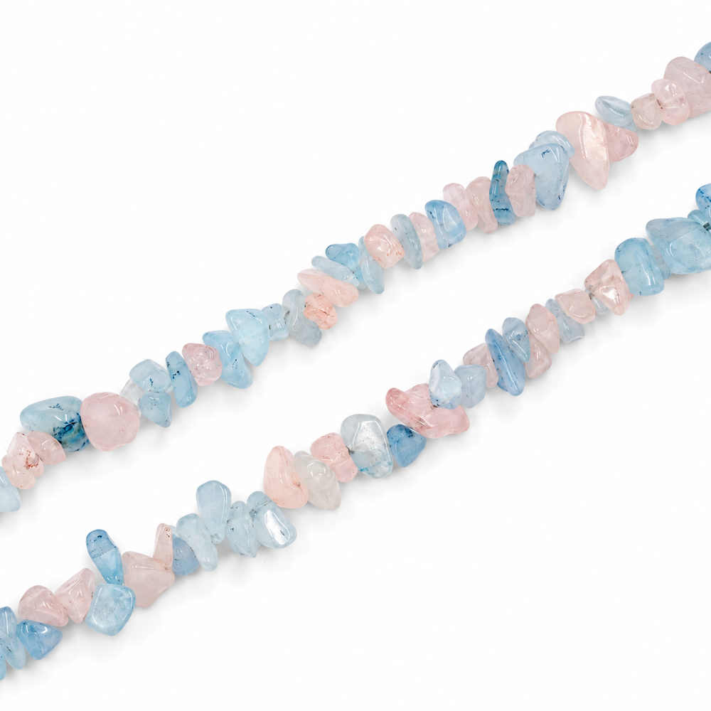 Morganite Chip Beads - 80cm Strand