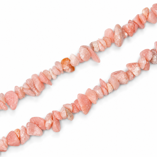 Pink Opal Chip Beads - 80cm Strand