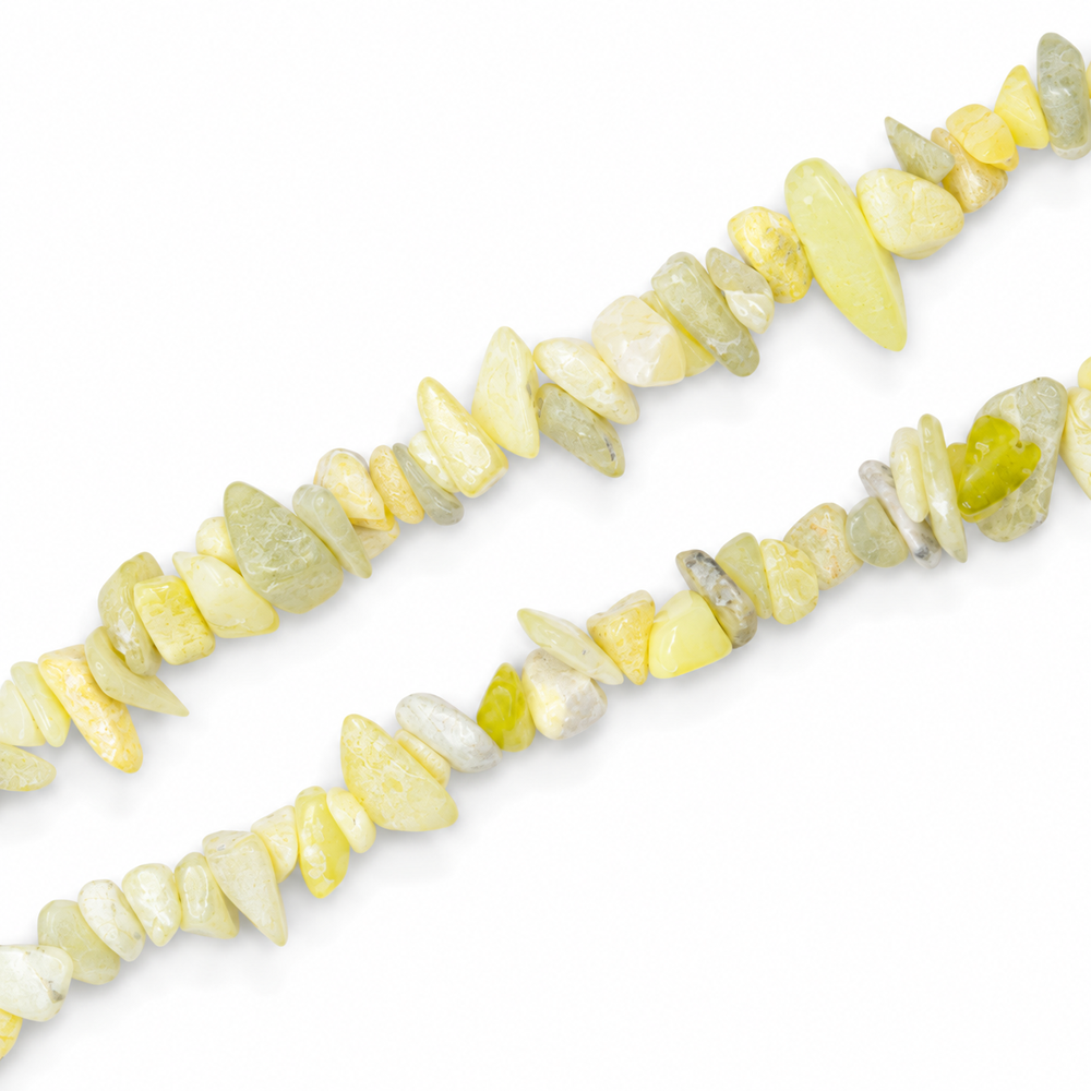 Prehnite Chip Beads - 82cm Strand