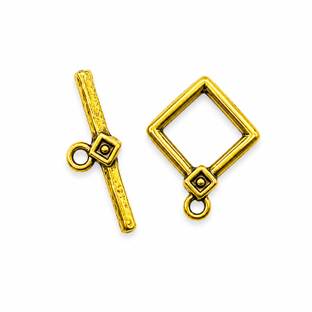 15mm Gold Toggle - 12 sets