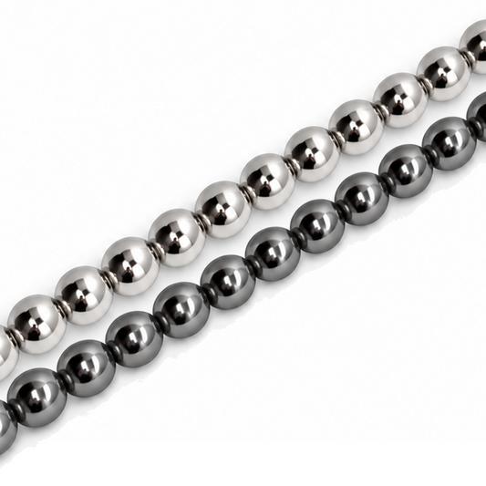 Hematite 4mm Round Beads - Approx. 120pcs