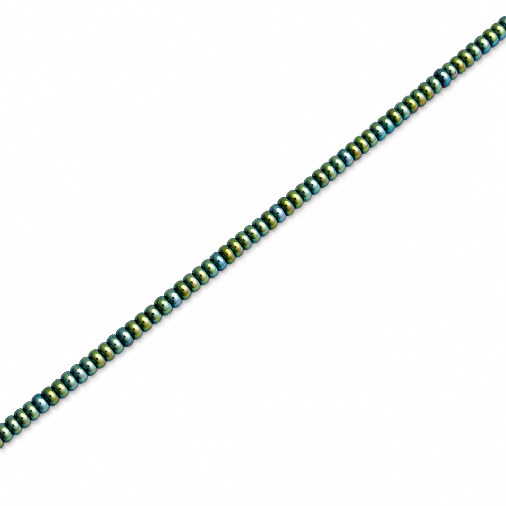 Hematite 2x1mm Disc Beads - Approx. 360pcs