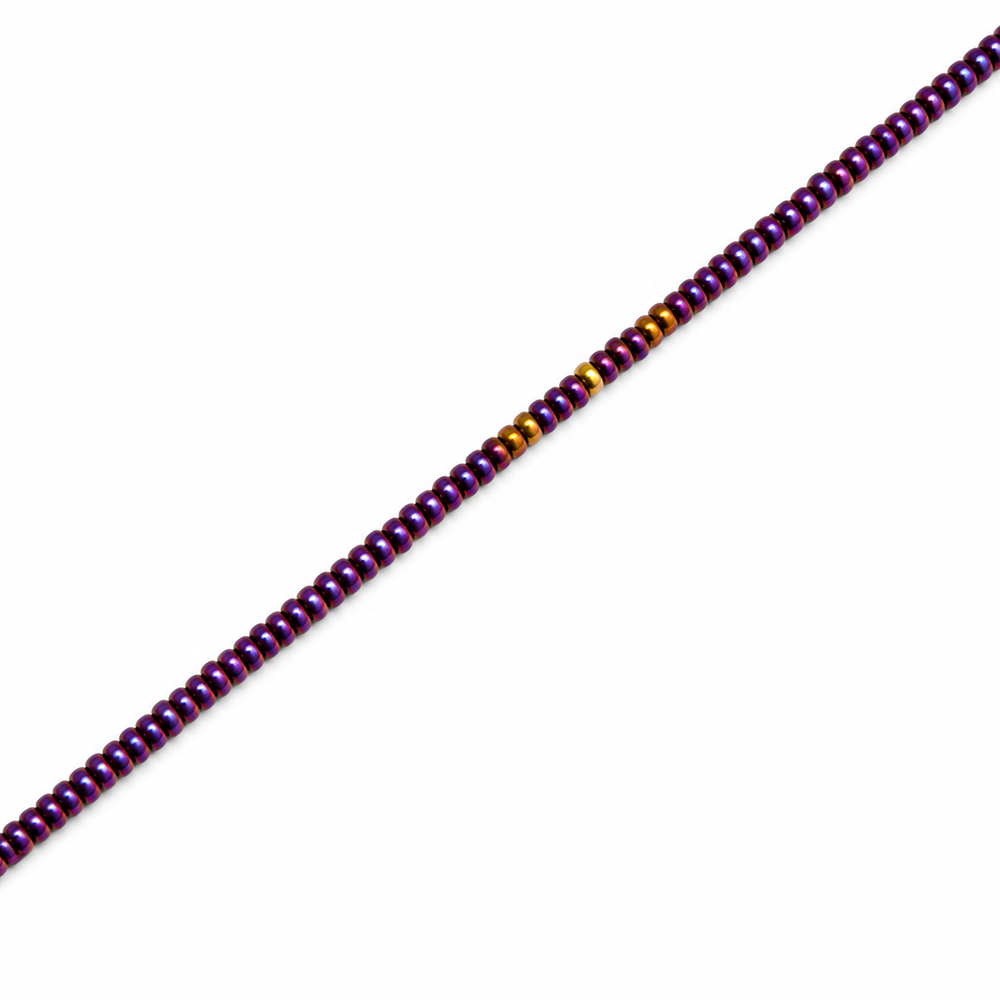 Hematite 2x1mm Disc Beads - Approx. 360pcs