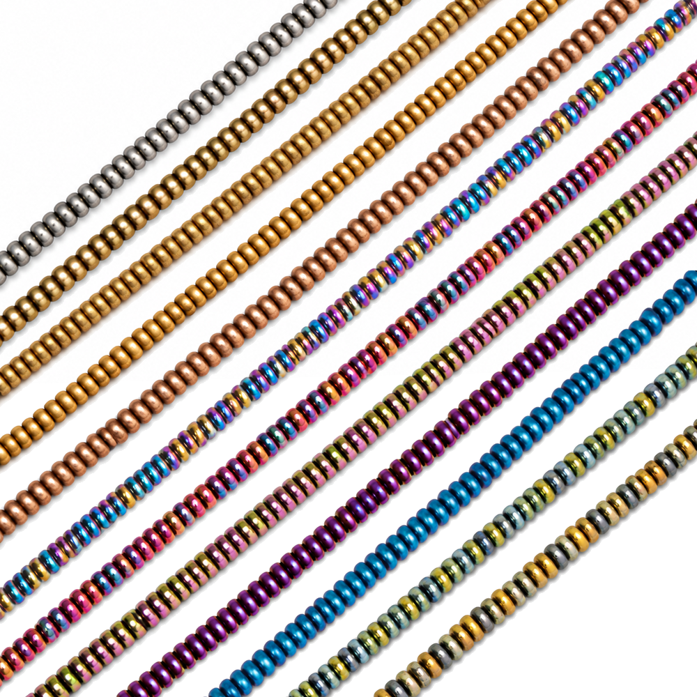 Hematite 3x1mm Disc Beads - Approx. 320pcs