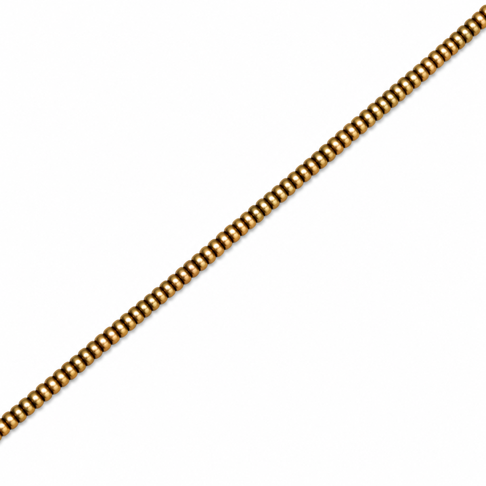 Hematite 3x1mm Disc Beads - Approx. 320pcs