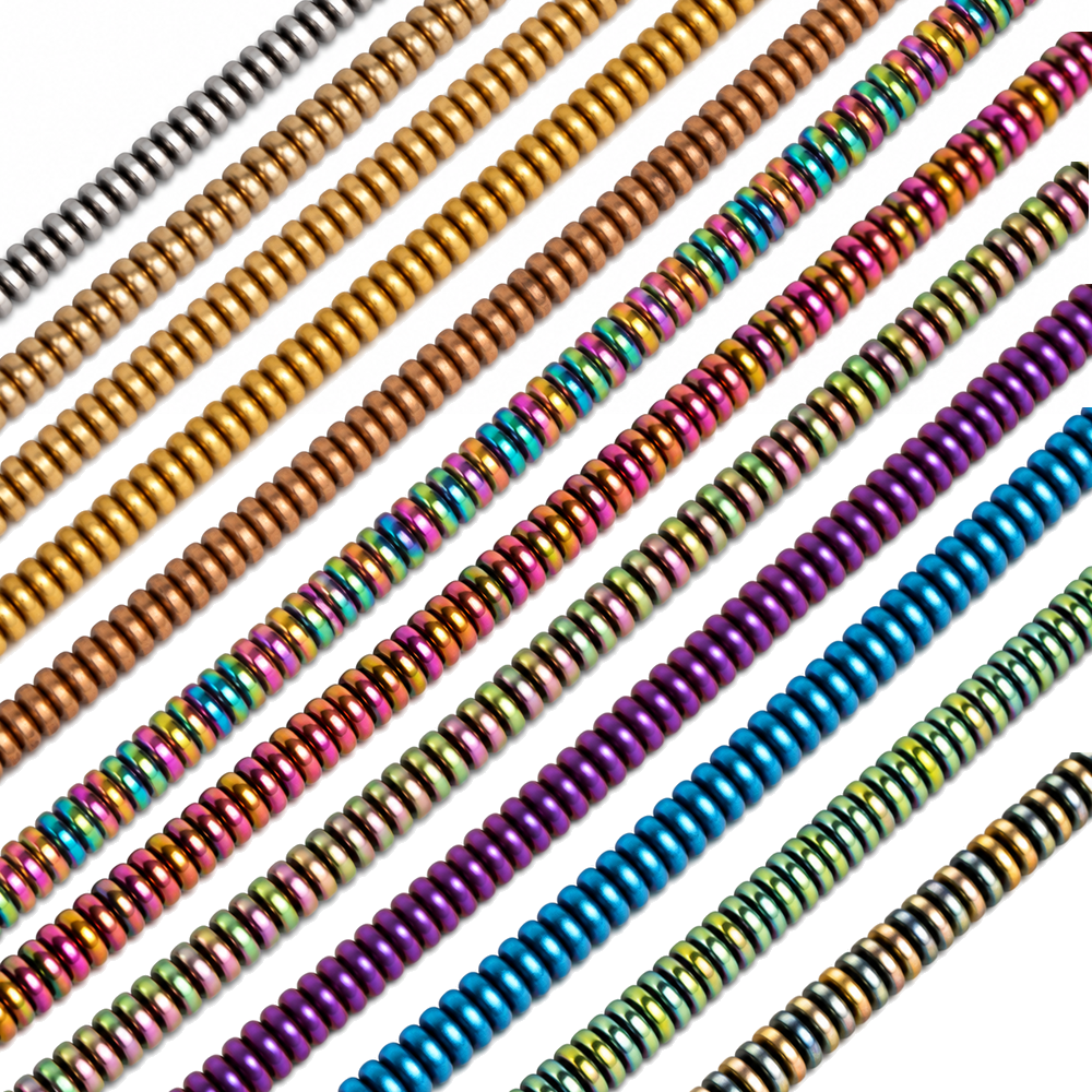 Hematite 4x1mm Disc Beads - Approx. 310pcs