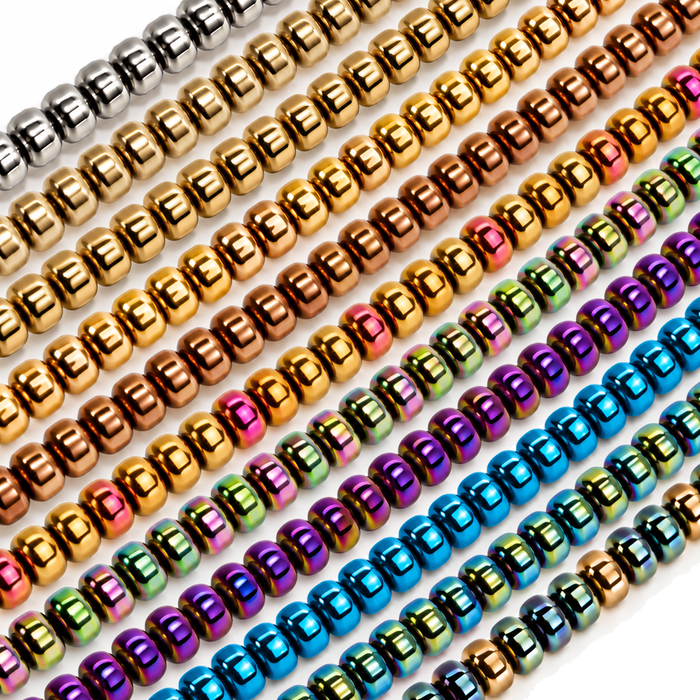 Hematite 4x2mm Disc Beads - Approx. 200pcs