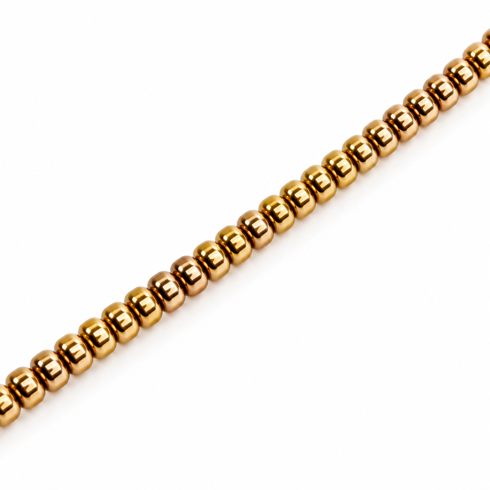 Hematite 4x2mm Disc Beads - Approx. 200pcs
