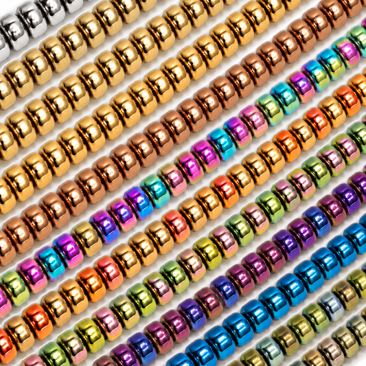 Hematite 4x3mm Disc Beads - Approx. 120pcs