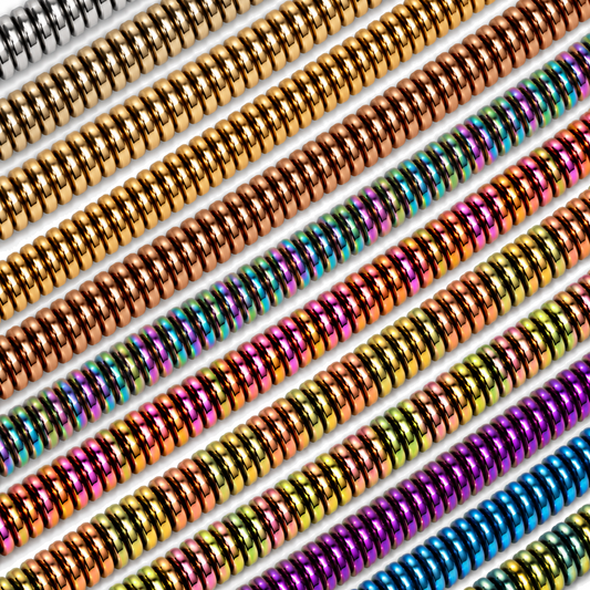 Hematite 6x1mm Disc Beads - Approx. 240pcs