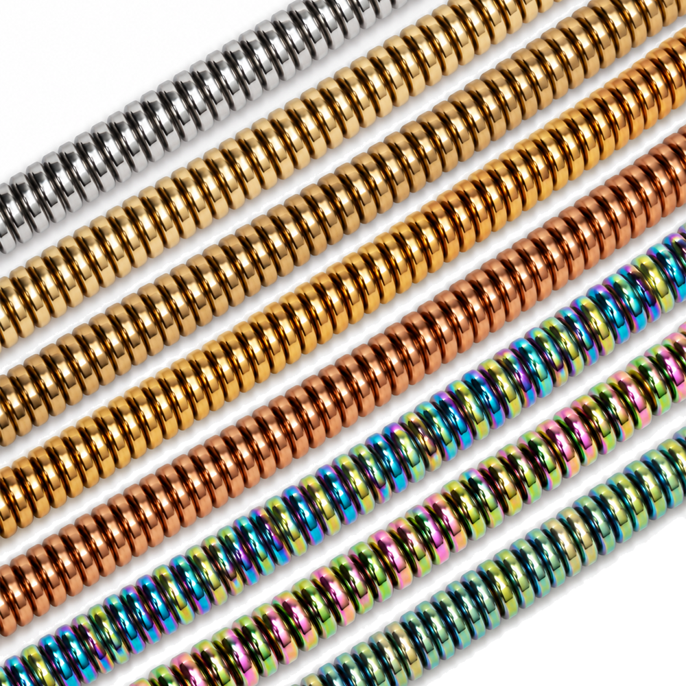 Hematite 6x2mm Disc Beads - Approx. 200pcs