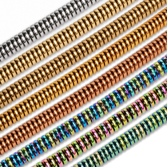 Hematite 6x2mm Disc Beads - Approx. 200pcs