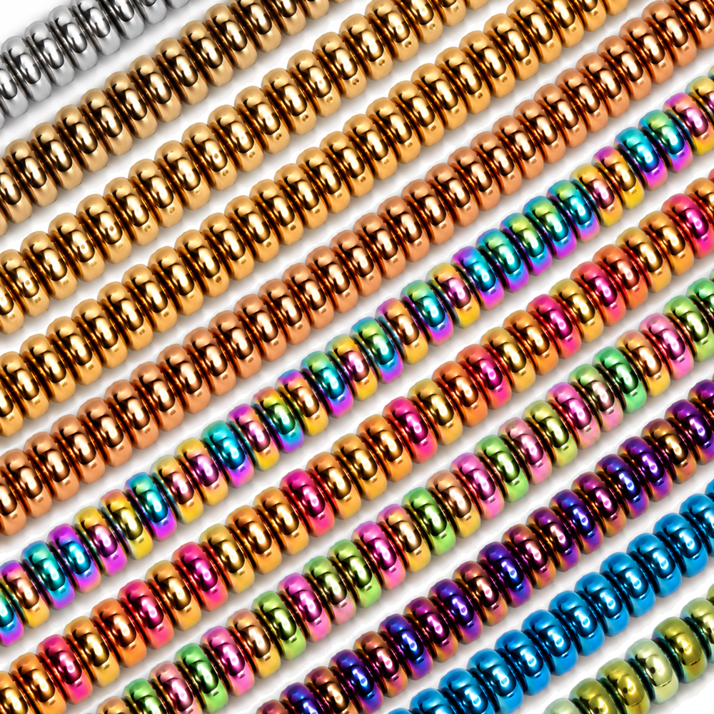 Hematite 6x4mm Disc Beads - Approx. 80pcs
