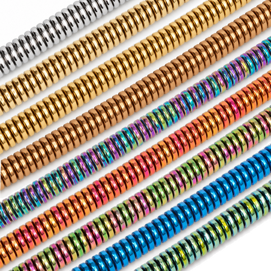 Hematite 8x2mm Disc Beads - Approx. 200pcs