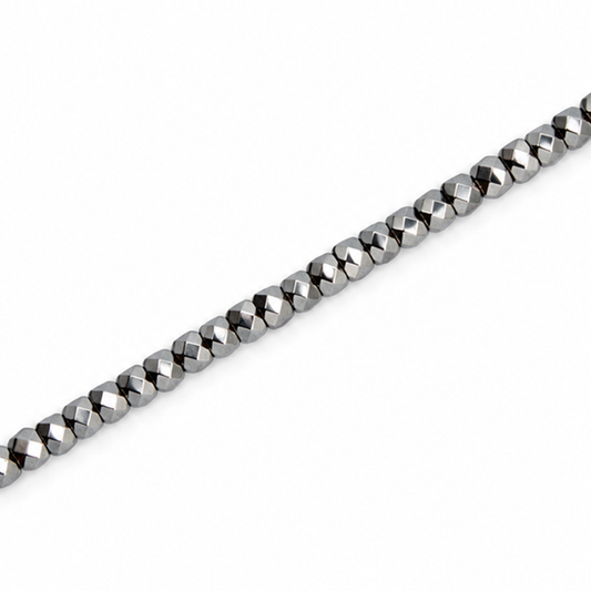 Hematite 2x3mm Faceted Rondelle Beads - Approx. 200pcs