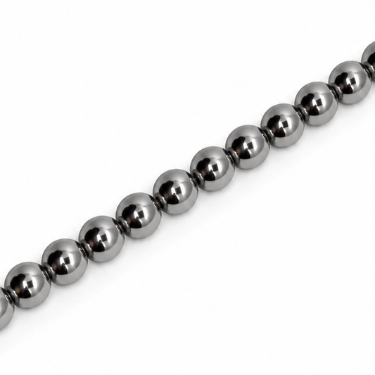 Hematite 5mm Round Beads Black - Approx. 80pcs