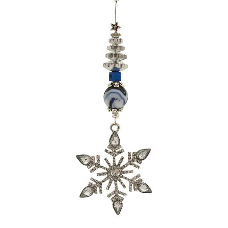 CHRISTMAS DECORATION SILVER SNOWFLAKE KIT
