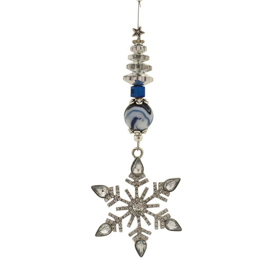 CHRISTMAS DECORATION SILVER SNOWFLAKE KIT