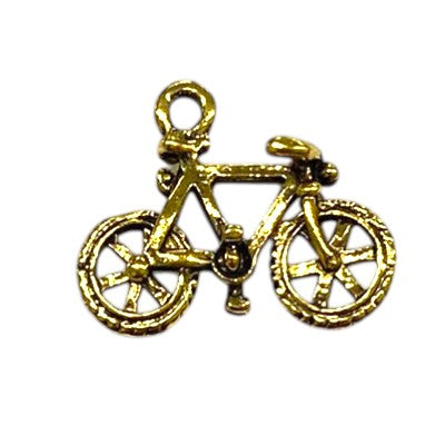 BICYCLE CHARM 22 X 17 MM GOLD - 8 PCS