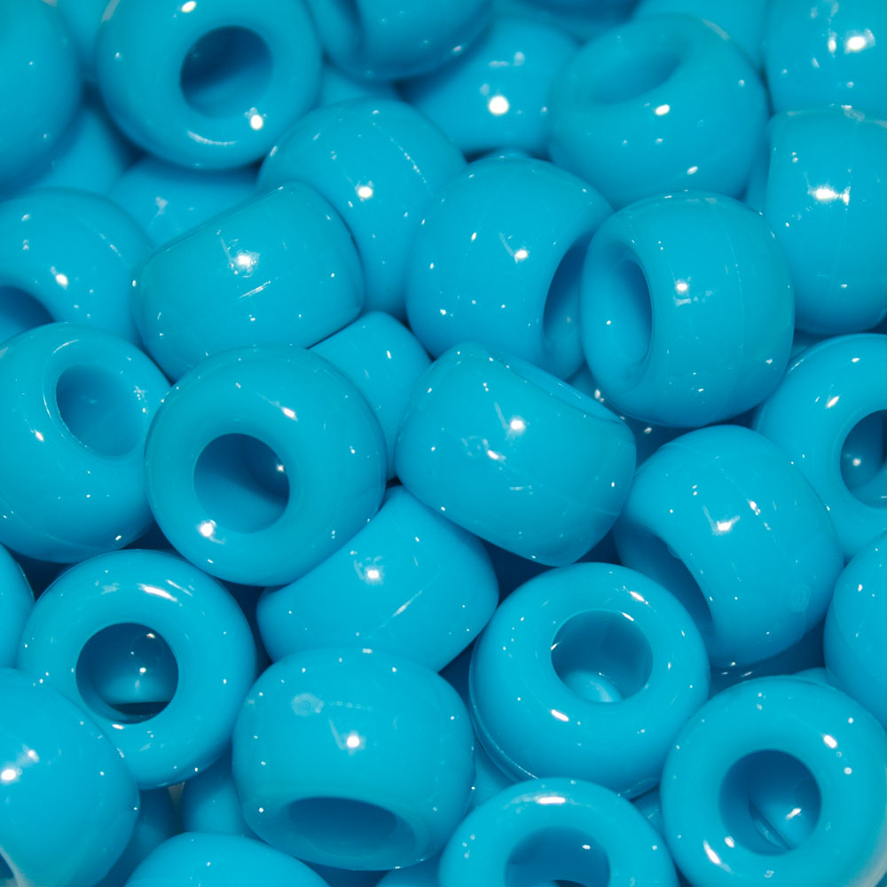 Pony Beads 9x6mm Opaque - Approx. 95pcs