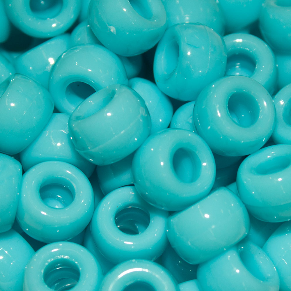 Pony Beads 9x6mm Opaque - Approx. 95pcs