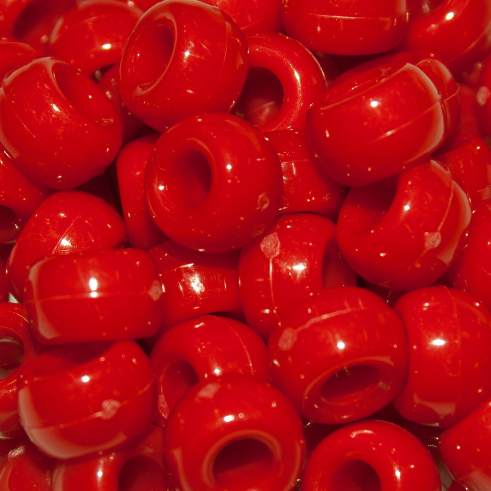 Pony Beads 9x6mm Opaque - Approx. 95pcs