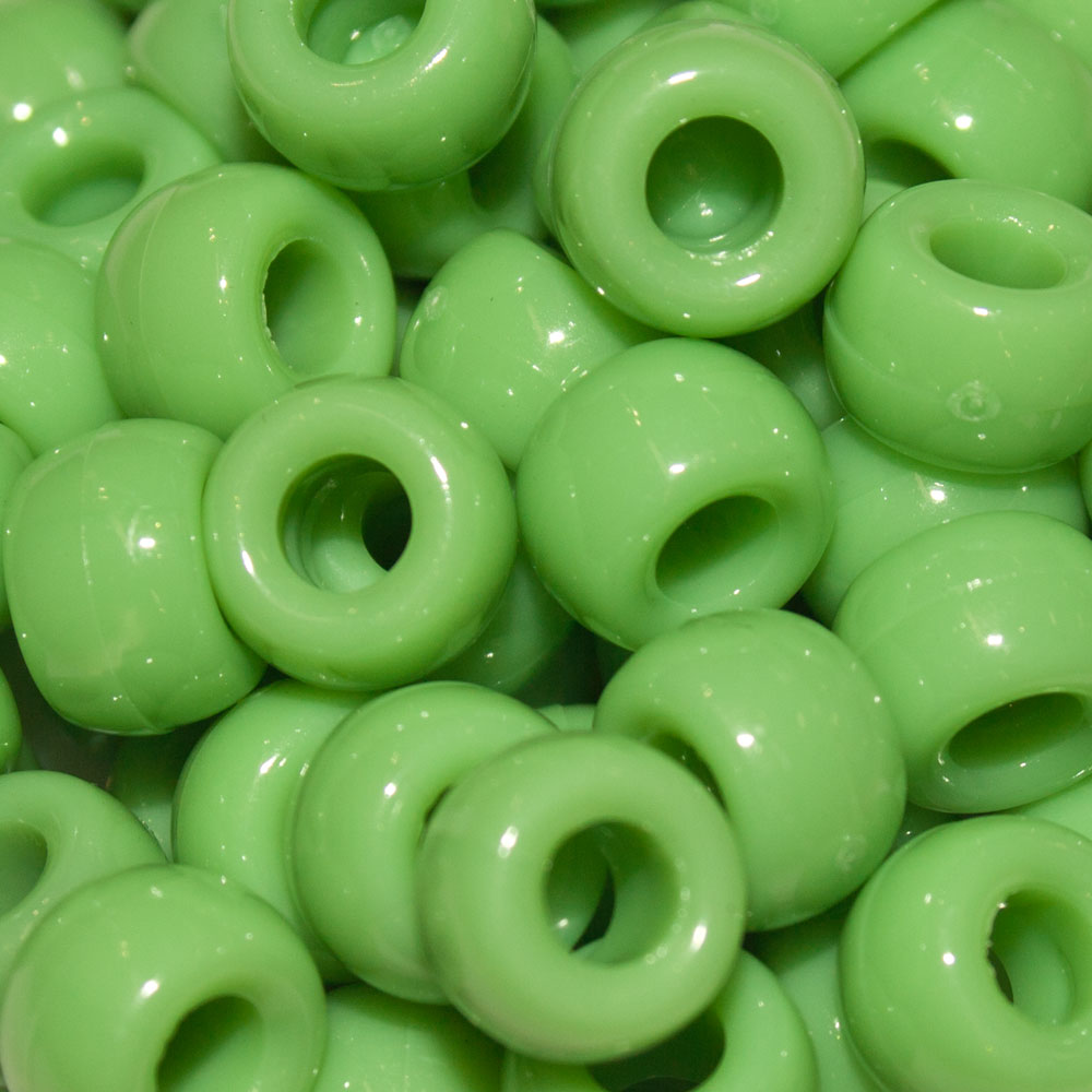 Pony Beads 9x6mm Opaque - Approx. 95pcs
