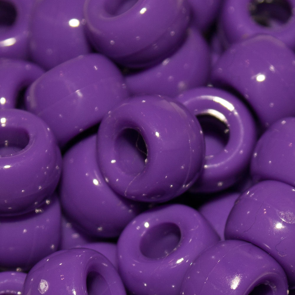 Pony Beads 9x6mm Opaque - Approx. 95pcs