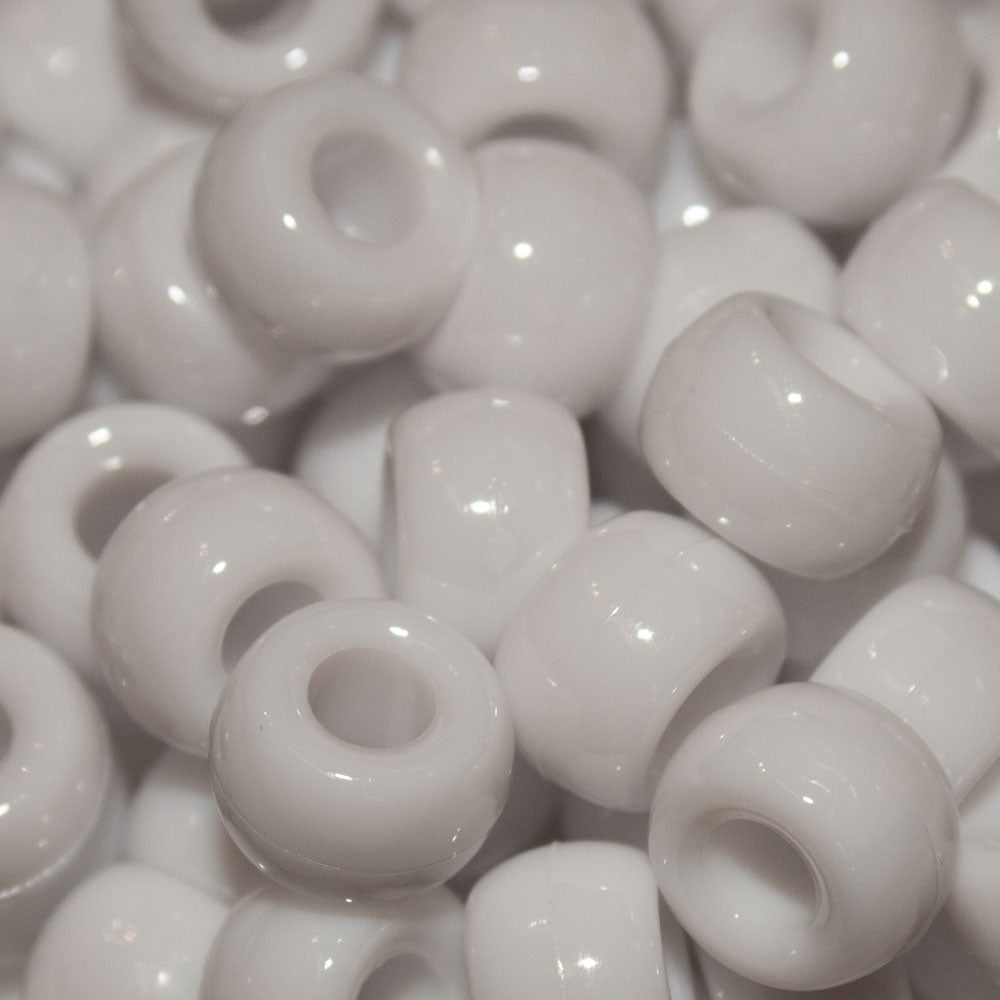 Pony Beads 9x6mm Opaque - Approx. 95pcs