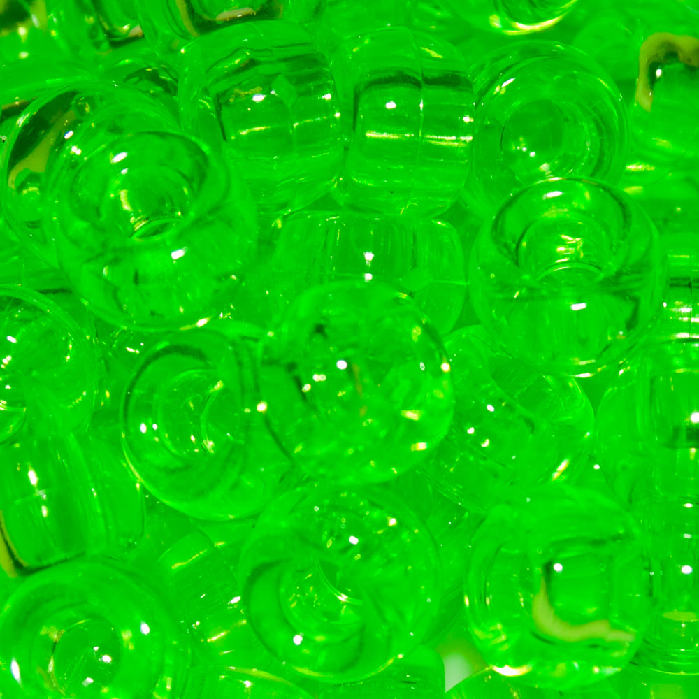 Pony Beads 9x6mm Transparent - Approx. 95pcs