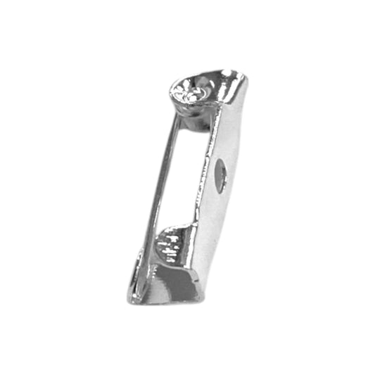 15 X 4 MM SILVER BROOCH PIN - 20 PCS