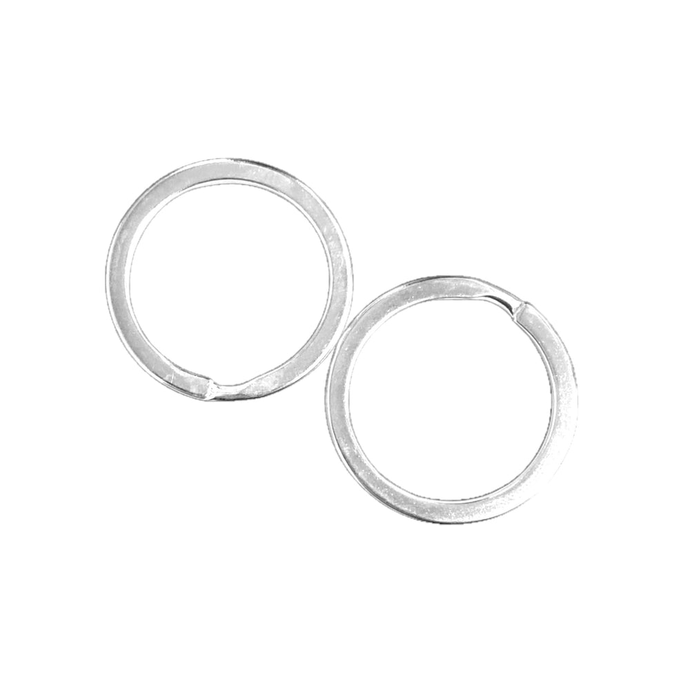 30 MM SILVER KEY RING - 10 PCS – All About Beads