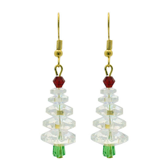 CHRISTMAS TREE EARRINGS KIT - AB GOLD