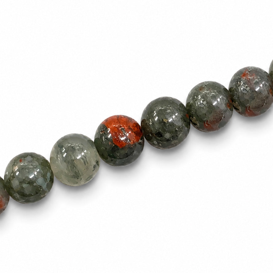 Bloodstone African 10mm Round - Appox 37pcs
