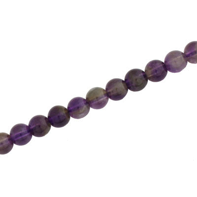 AMETHYST 4 MM ROUND - APPROX - 109 PCS