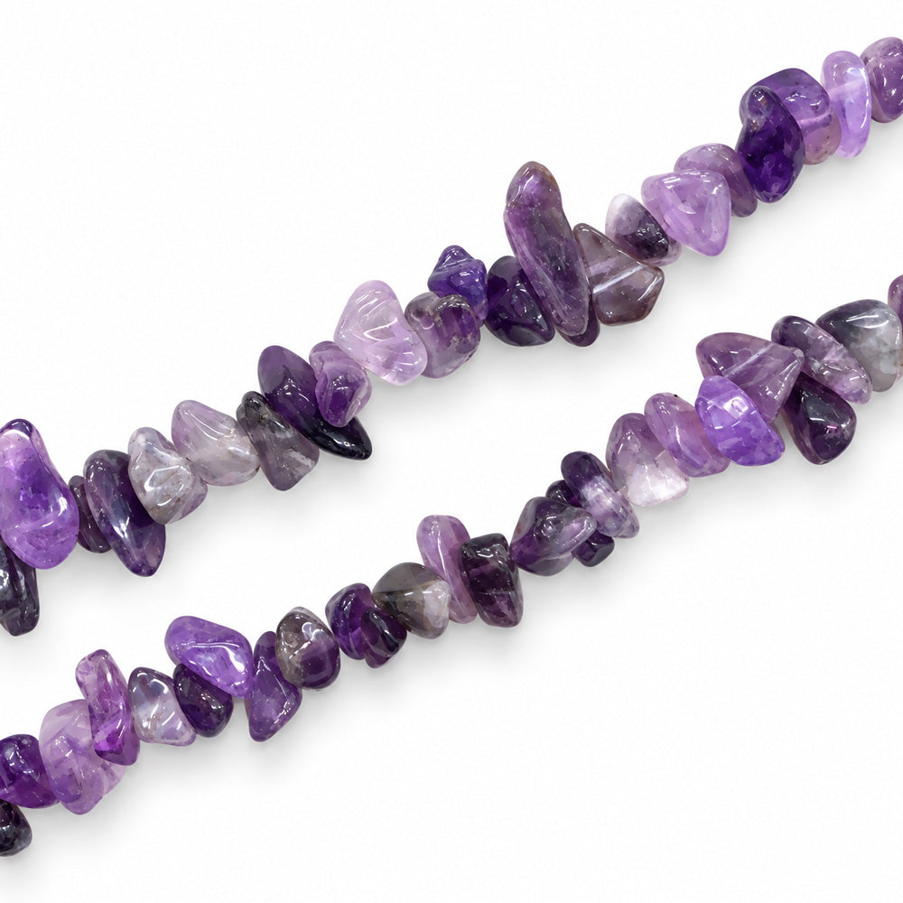 Amethyst Large Chip Beads - 85cm Strand