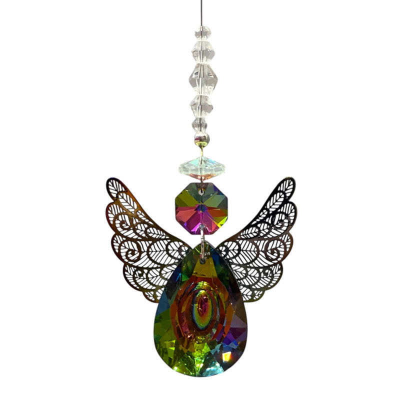 ANGEL DECORATION VITRAIL RAINBOW WINGS (KIT DOES NOT INCLUDE GLUE)