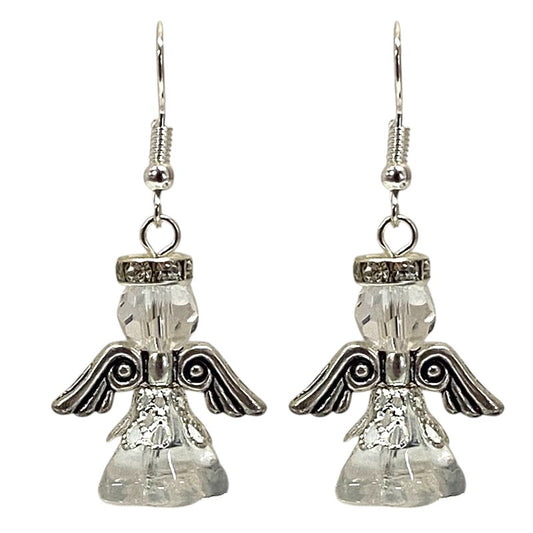 ANGEL EARRINGS KIT CLEAR / SILVER