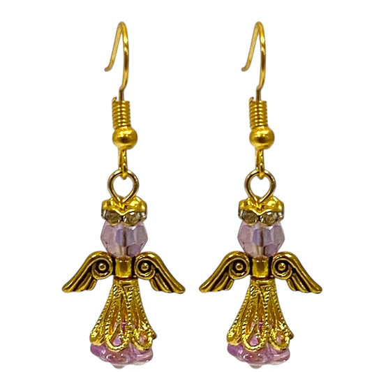 ANGEL EARRINGS KIT PURPLE / GOLD