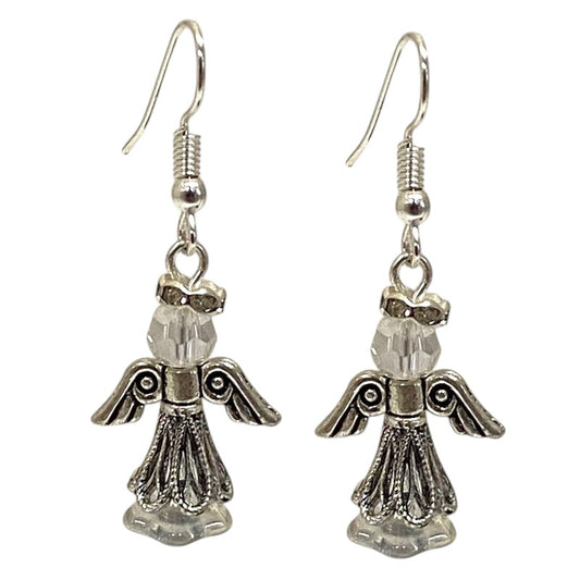 ANGEL EARRINGS KIT CLEAR / SILVER