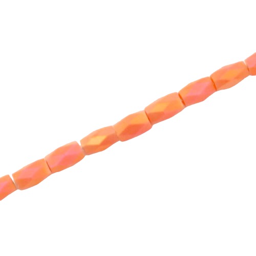 4.5 X 2.8 MM CRYSTAL BEADS APRICOT - APPROX 100 PCS