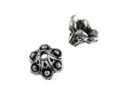 5x8mm silver 25pcs