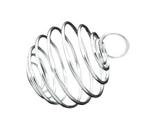30 mm Bead Cage - Silver - 3 pcs