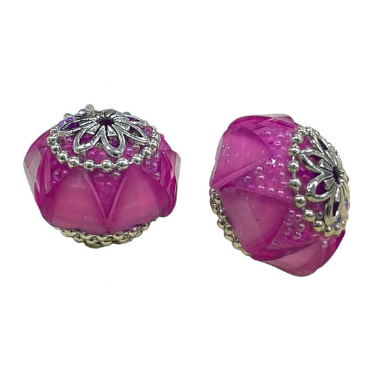 18 MM PINKY PURPLE BEAD - 1 PC