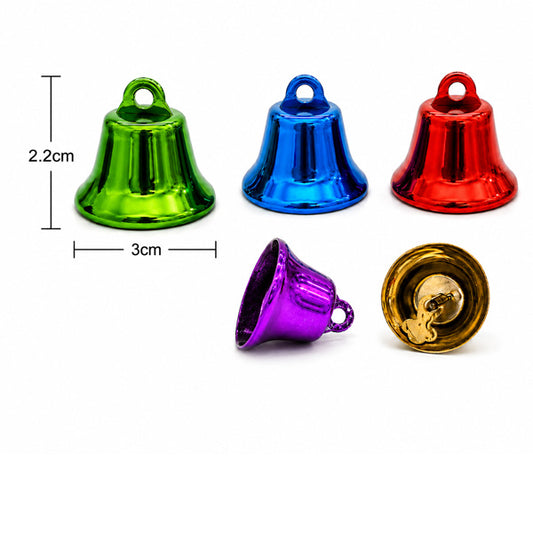 22mm Random Mix Colour Bells – 4 Pieces