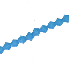 6MM CRYSTAL BI-CONE STRANDS - APPROX 50 / PCS - OPAQUE AQUA